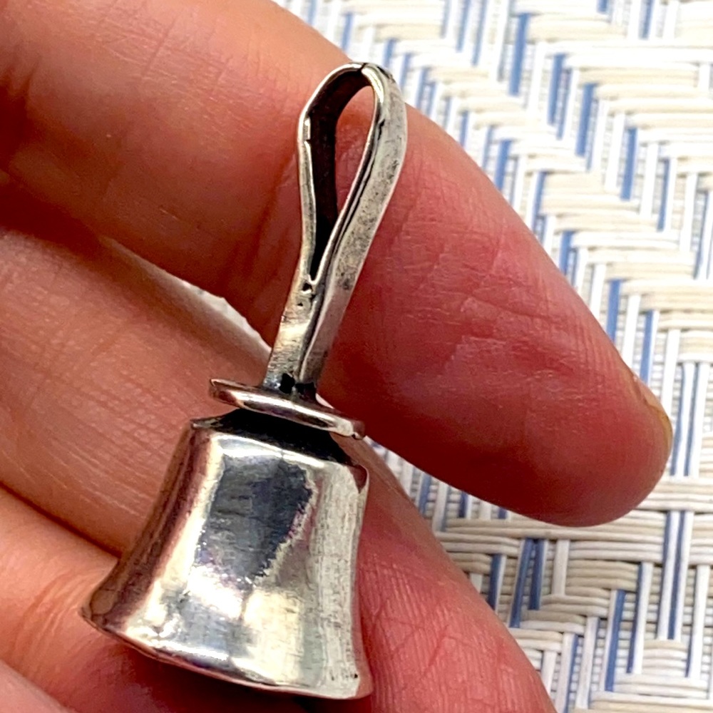 Bart Pass vintage sterling silver bell pendant 🔔